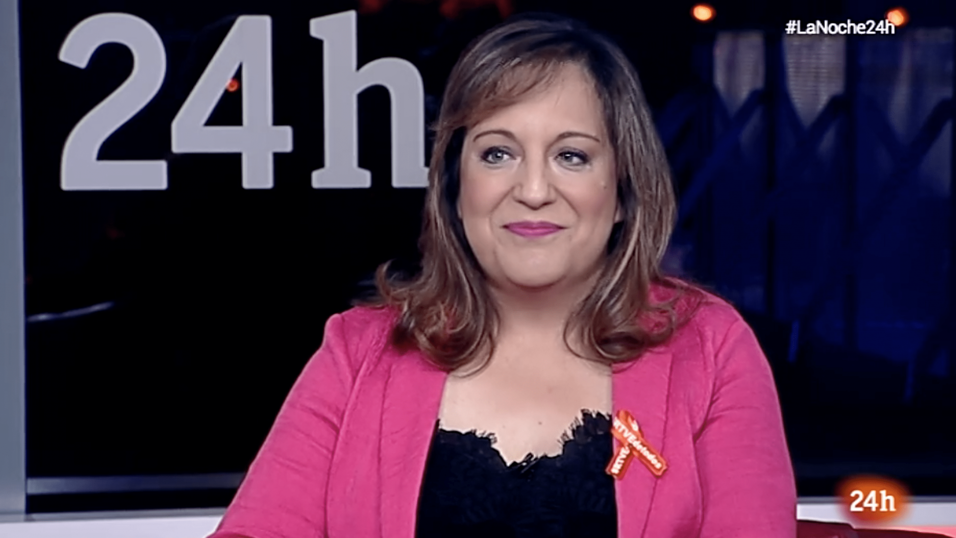 Iratxe García en La noche en 24 horas de RTVE el día 14 de junio de 2018