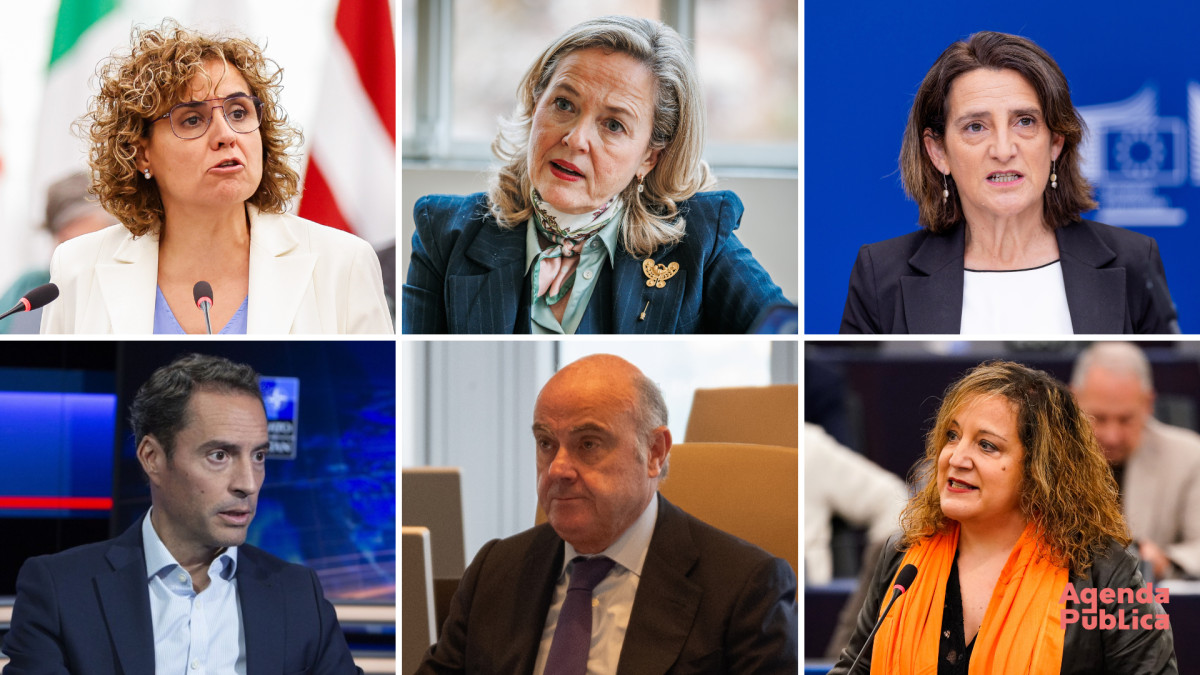 Elaborado por de 'Agenda Pública' con imágenes propias, del Parlamento Europeo, la Comisión Europea y el Banco Central Europeo.