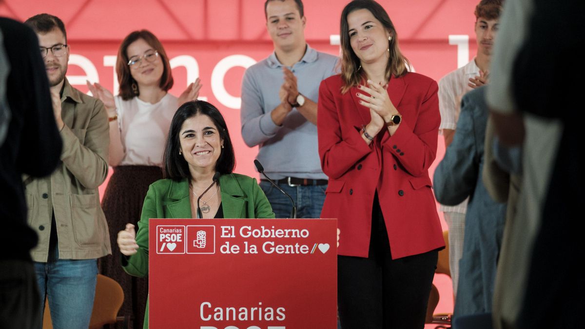 Carolina Darias, en un acto del PSOE de Canarias.