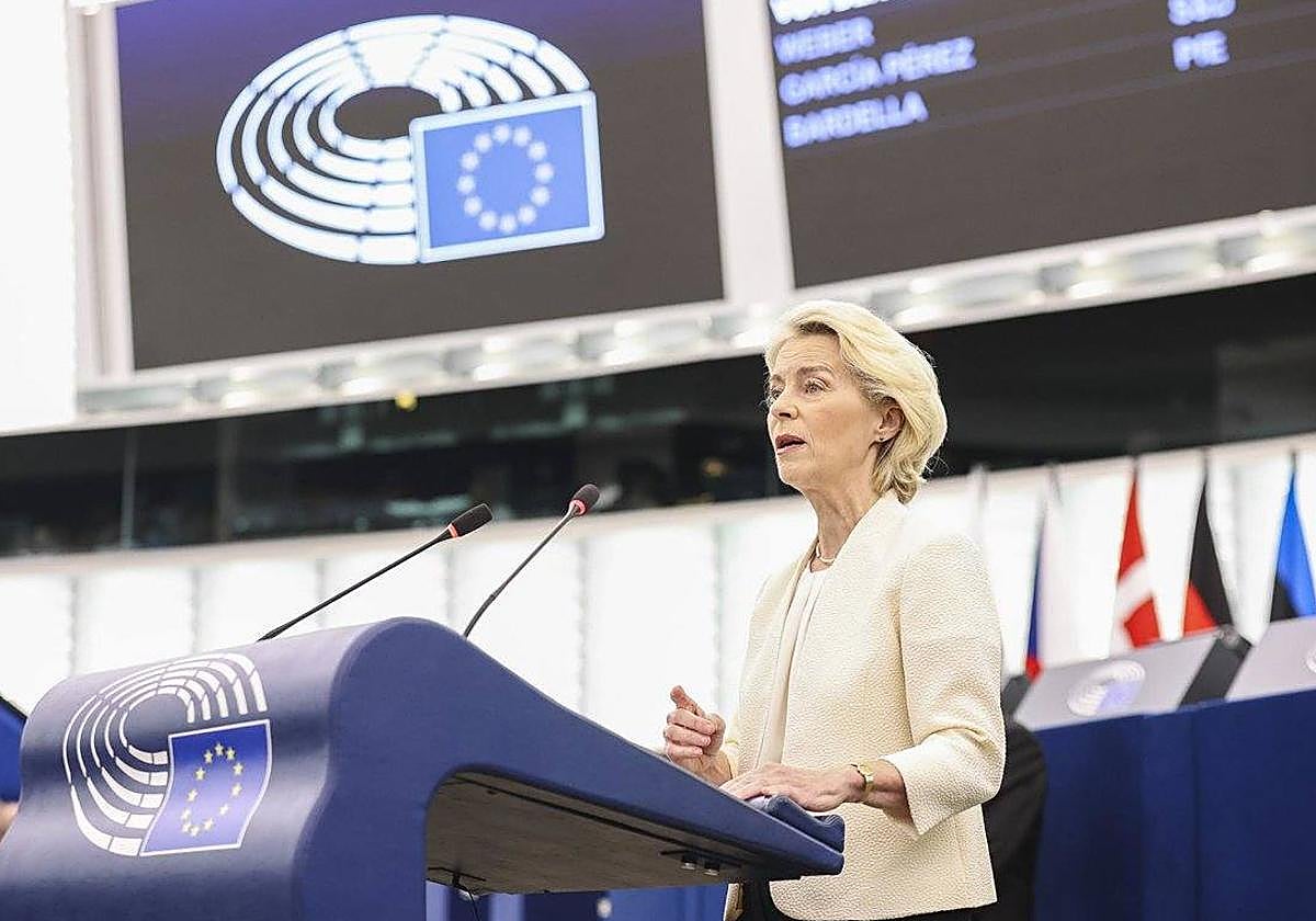 La presidenta de la Comisión Europea, Ursula von der Leyen.